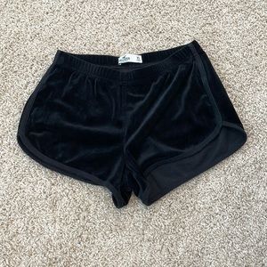 Black Velvet Hollister Shorts